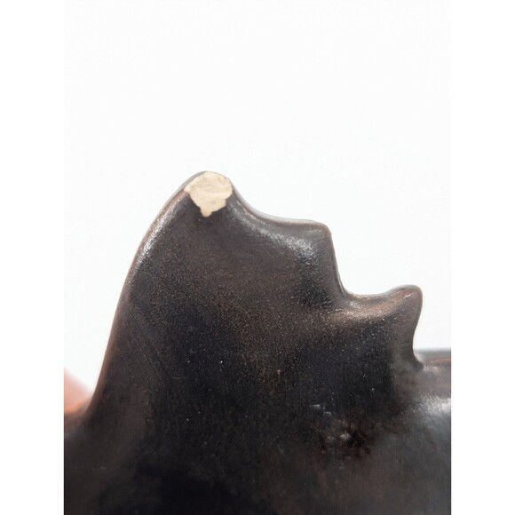 Pier 1 One Imports Hand Painted Fish Shaped Trinket Dish Bowl Tray Nautical 12" - Picture 7 of 11